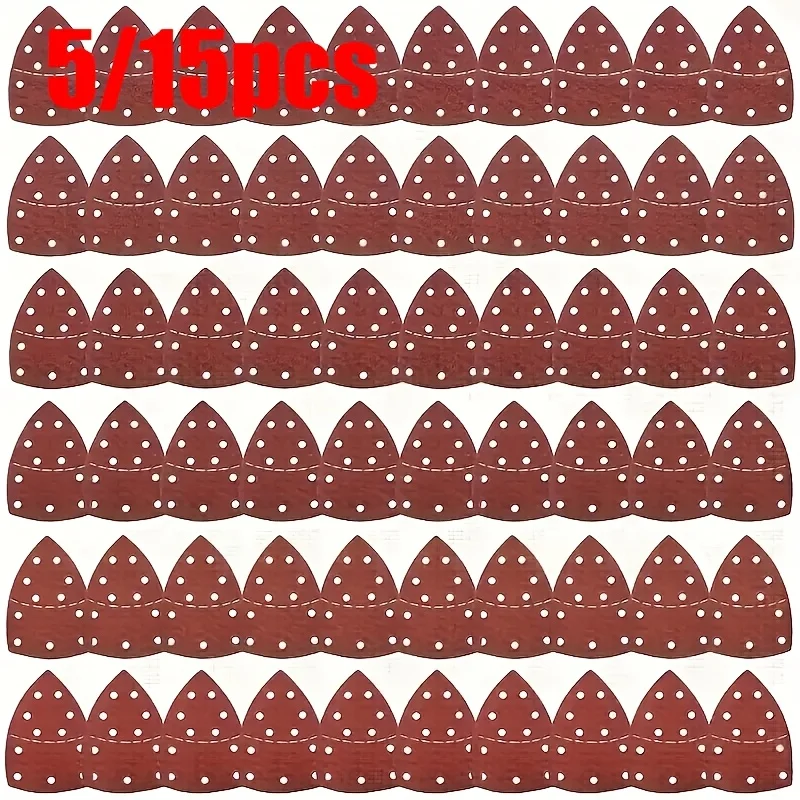 5/15 Pieces of Red Sanding Paper, Furniture Woodworking Sanding Mats for Finished Products and Polishing Sanding Mats