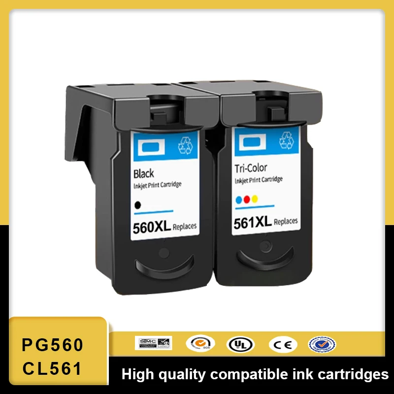Compatible PG560 560XL 561XL for Canon PG-560 CL-561 XL Ink Cartridge for Canon Pixma TS5350 TS7450 TS5351 TS5352 TS5353 TS7451