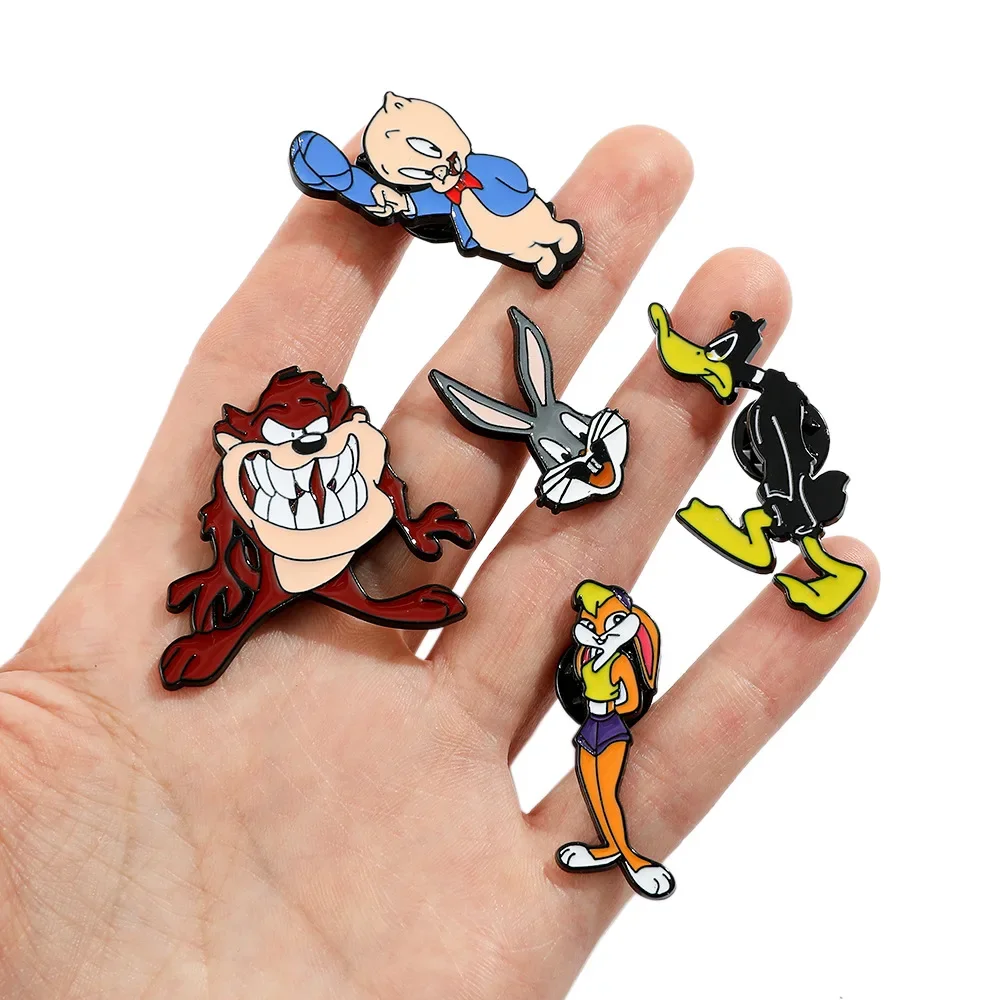 مجموعة البق أرنب التلبيب دبابيس لحقيبة الظهر الرجال النساء دبابيس الزخرفية المينا دبابيس الأرنب شارات مجوهرات اكسسوارات هدايا الاطفال #1