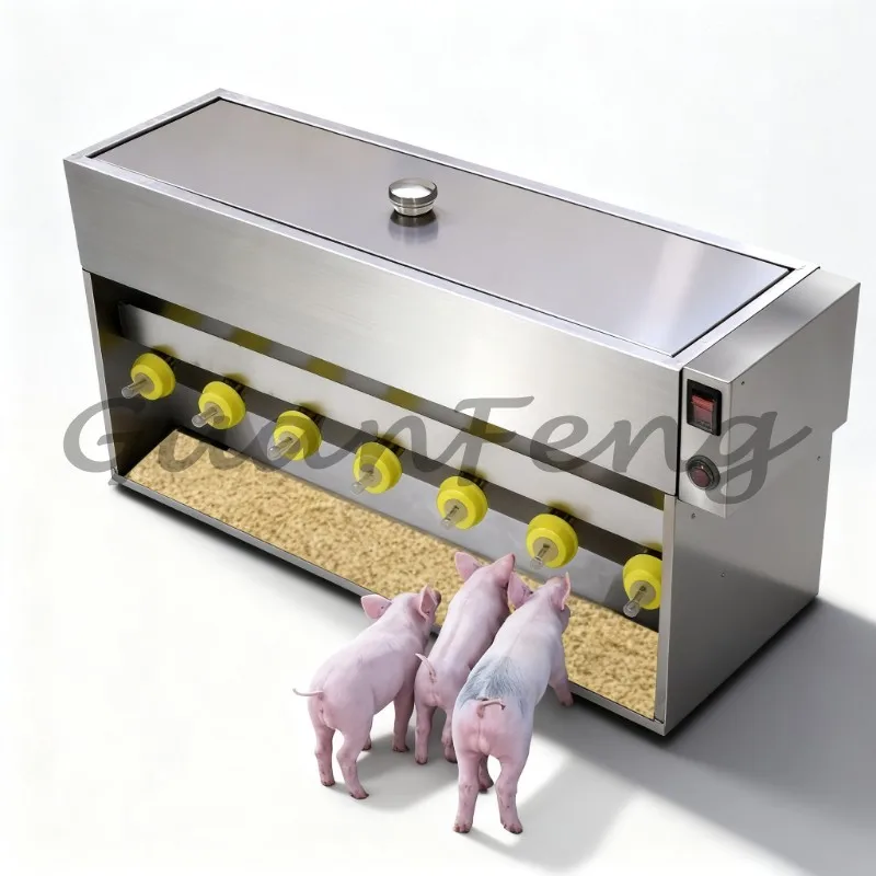 Stainless‑Steel Constant‑Temperature Animal Milk Feeder, Double‑Sided Nursing Supplementary Milk & Medicine Feeder