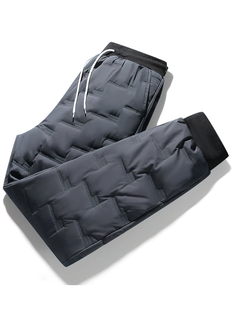 Outdoor Winter Verdicken Warme Hosen Männer Wasserdichte Gepolsterte Baumwolle Jogger Hosen Casual Sport Jogginghose Thermische Hosen Leichte – Detail 3