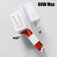 Oneplus 13R Charger 80W Supervooc Charge EU US Fast Power Adapter Type C Cable For One Plus 1+ 13 12 11 10 Pro 12R Nord 4 CE 3 2