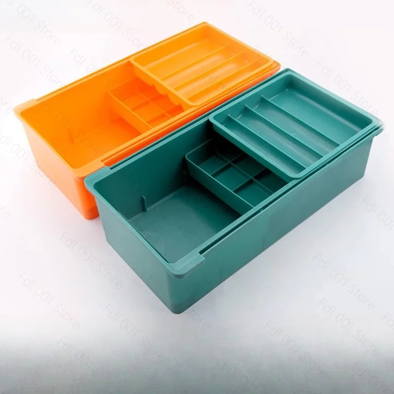Sewing machine storage universal drawer box large three-layer shuttle center tool box