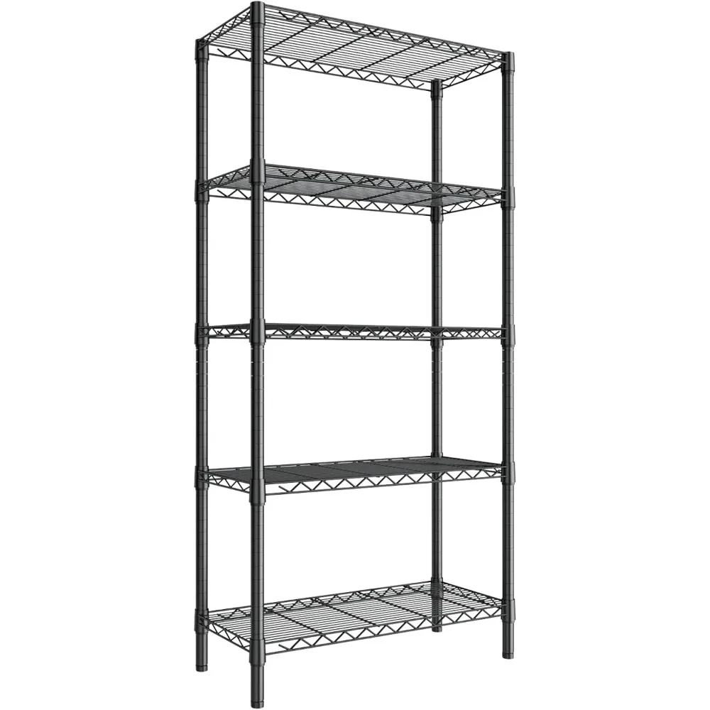 SINGAYE 5 Shelves Garage Shelving Wire Storage Shelves 1750LBS Shelving Unit Metal Shelf Storage Rack 36