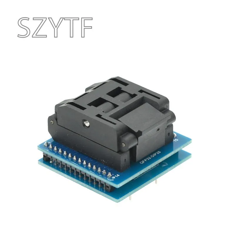 TQFP32 To DIP28 Adapter Socket LQFP32 Test Seat Support ATMEGA Series Plus Programmer