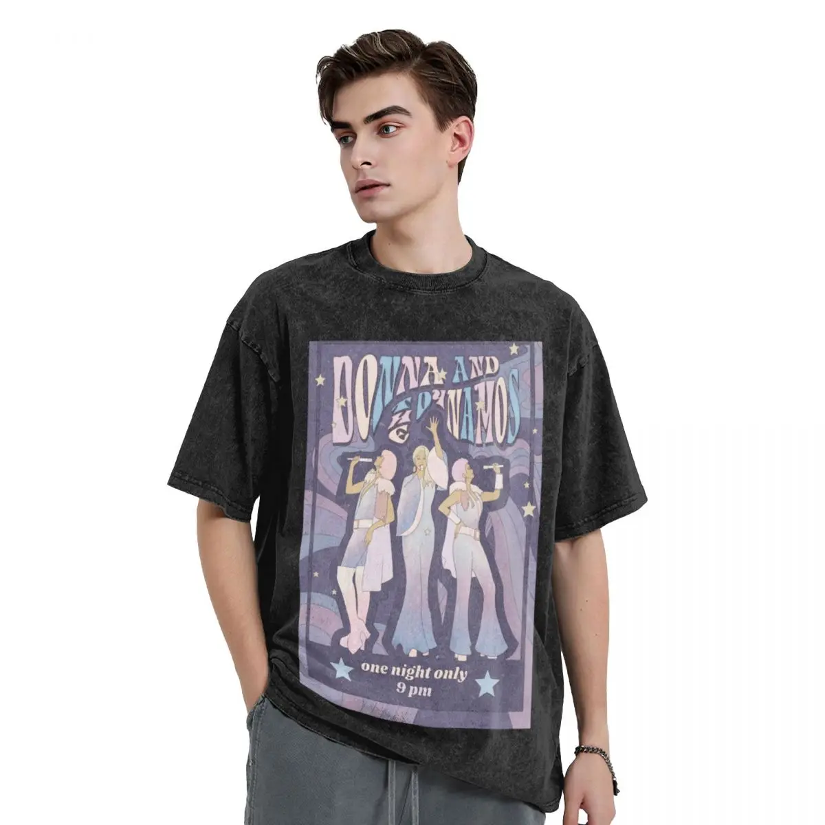 Donna and the Dynamos Concert Poster T-Shirt cotton graphic tees oversized sublime men tshirt