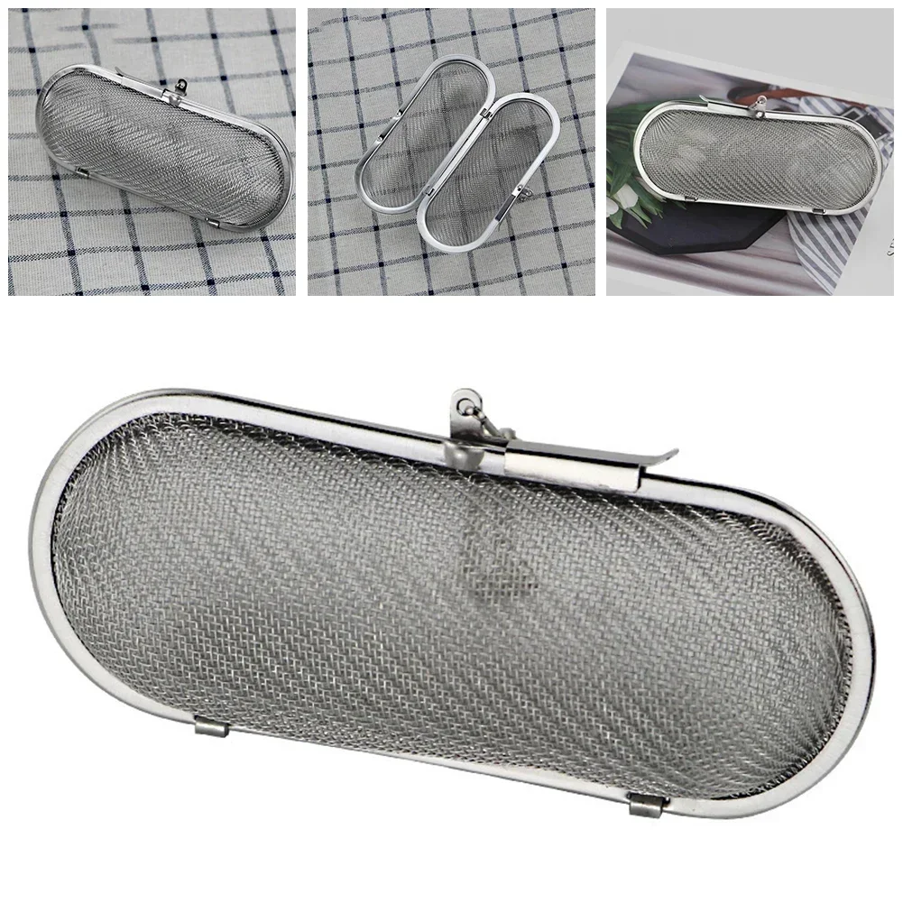 Tea Strainers Reusable Stainless Steel Mesh Tea Balls Long Mesh Tea Cage Strainer Herb Filter Tea-Infusers NEW