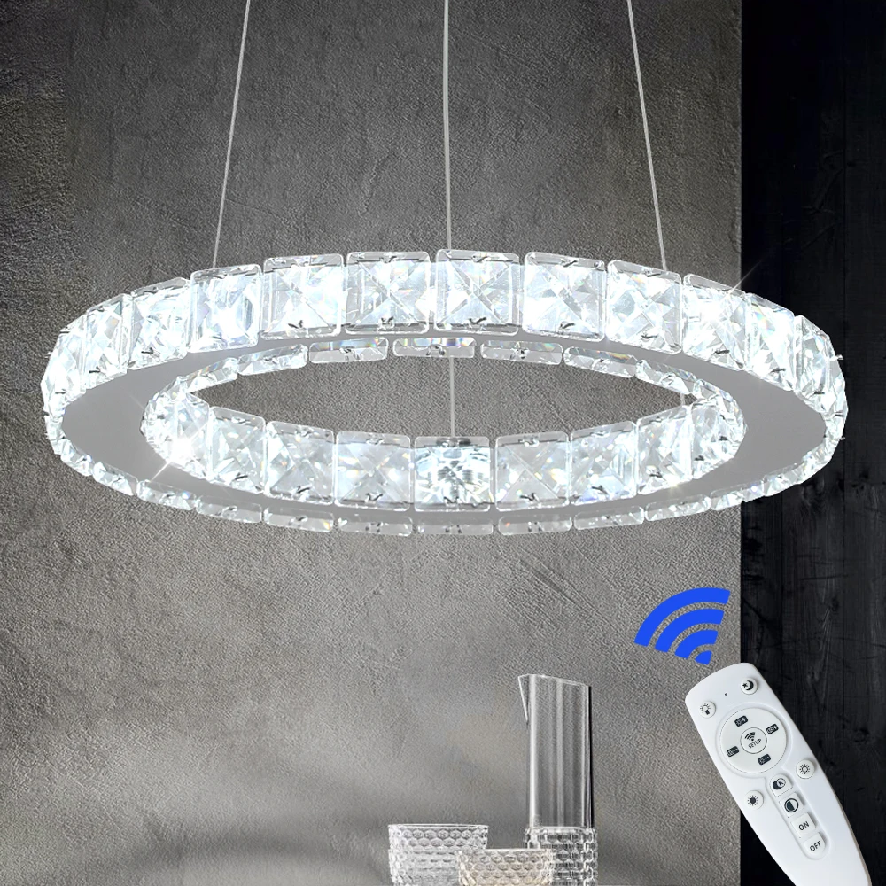 Modern Crystal LED Pendant Lighting Chandelier Ceiling Lamp For Living Room Dining Room kitchen Home Decoration Art Fixture