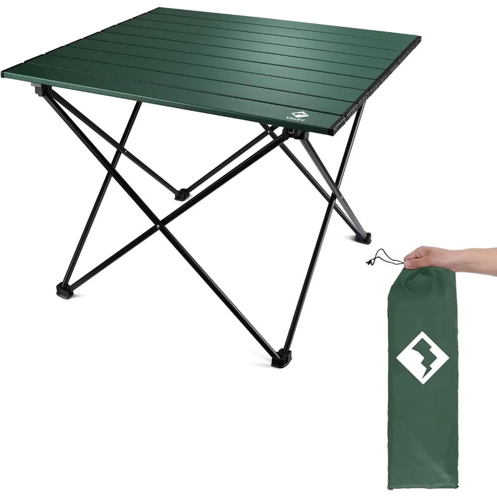 

Portable Camping Side Table, Ultralight Aluminum Folding Beach Table with Carry Bag for Outdoor Cooking, Picnic, Camp