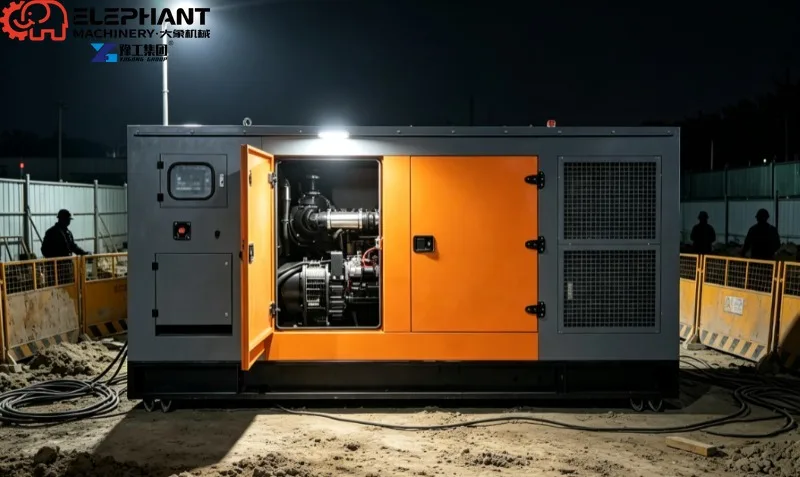 High Efficiency 1250kVA Diesel Generator Set Grid-Connected Type Industrial Power Machine For Mining Engineering