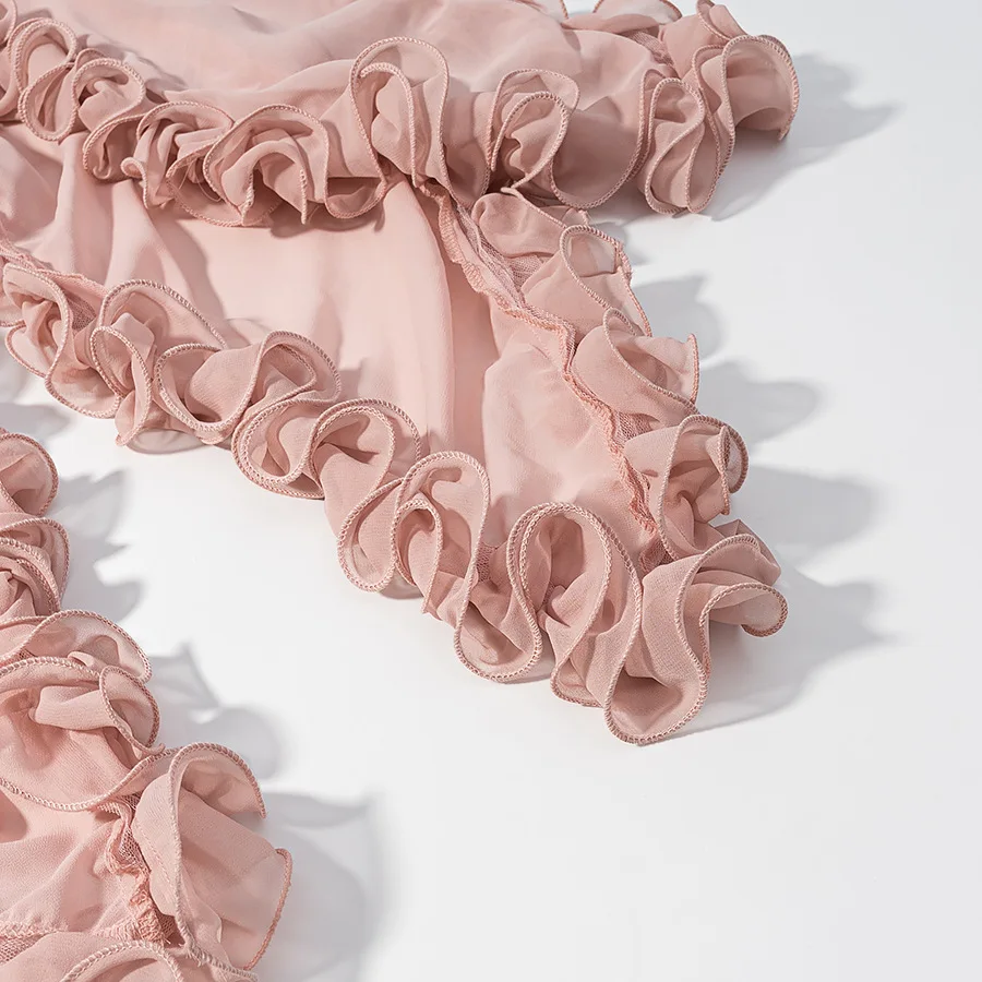 2025 Holiday Style Summer Women's Skirt Set Bohemian Beach Casual Outfits Irregular Ruffle Vest + Mini Skirt 2-Piece Set