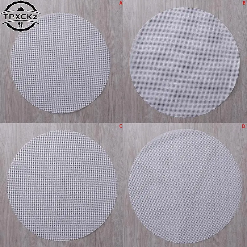 28-36cm Silicone Steamer Non-Stick Pad Round Dumplings Mat baking tools Steamed Buns Baking Pastry Dim Sum Mesh home Kitchen