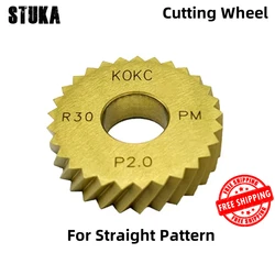 Stuka Straight pattern 21.5*5*8 BR30° Cut Knurling Tools wheel KOKC For CNC Lathe feeding