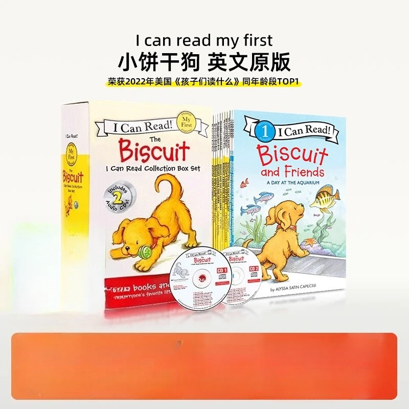 Small Cookie Dog English Picture Book  New Edition  28 Volumes  Children's English  Cartoon Picture Book
