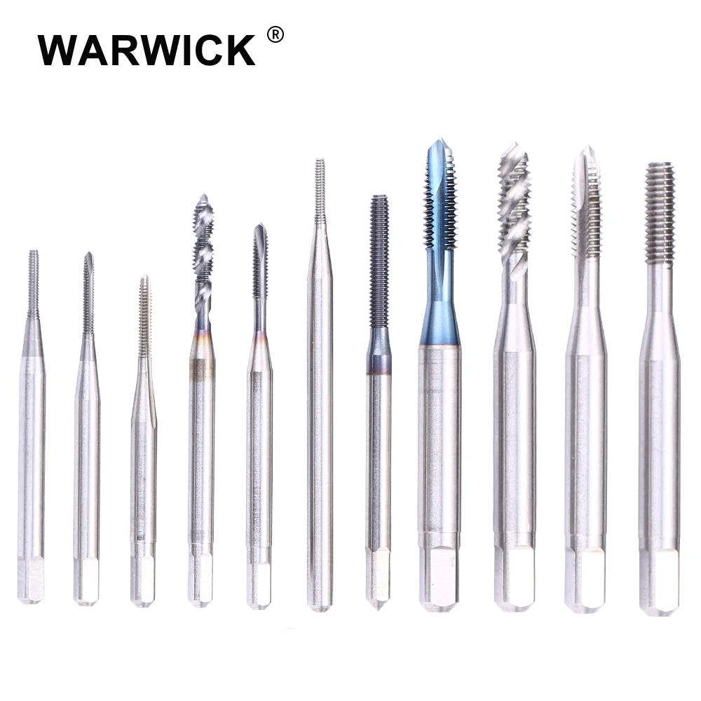 WARWICK Hss(M42) Spiral Fluted Machine Tap Model No Hss Taps for M1.0 M1.2 M1.6