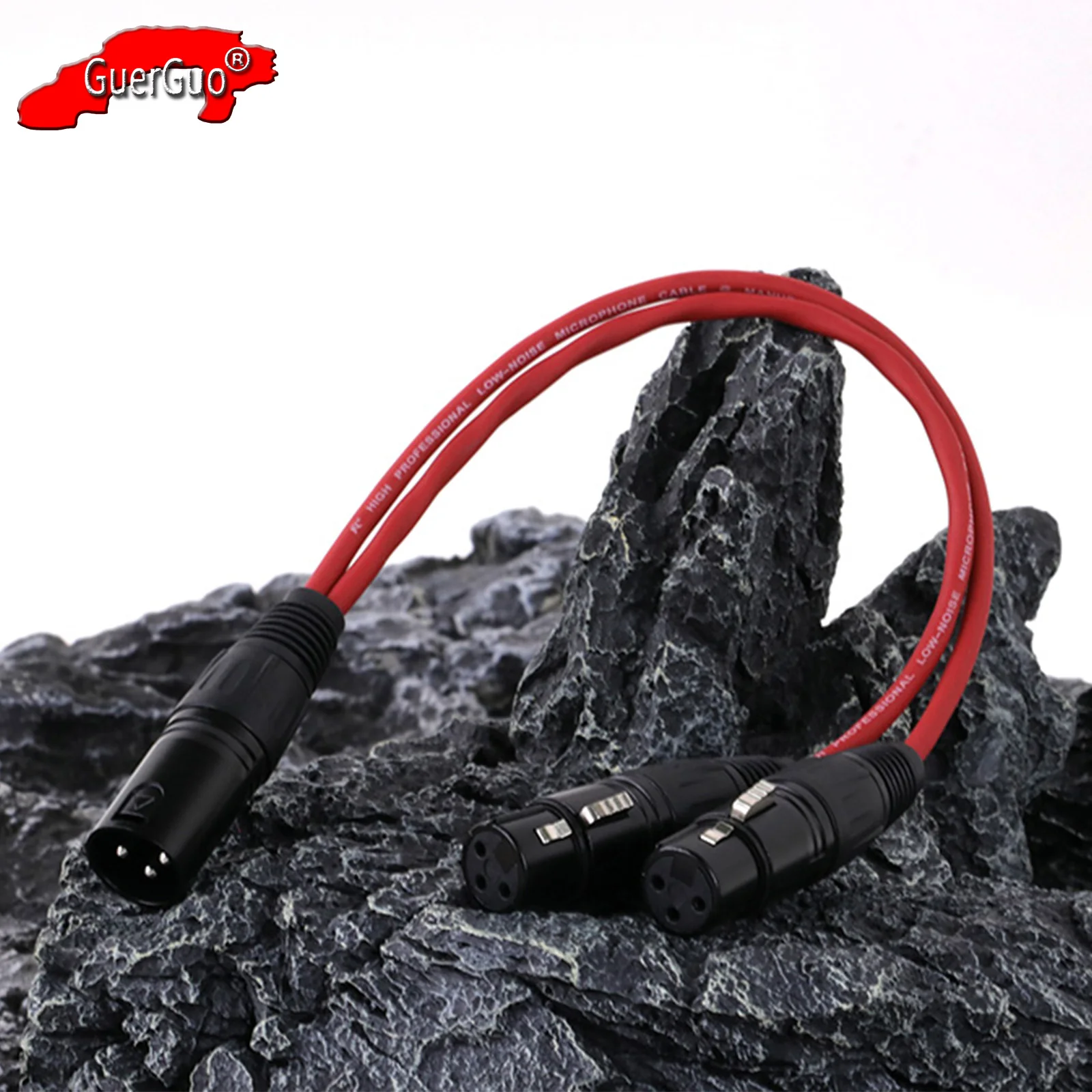 

XLR Splitter Cable MIC Line,3Pin XLR Male to Dual XLR Female Converter Balanced Audio Adapter Extension Cord for Speaker Mixer
