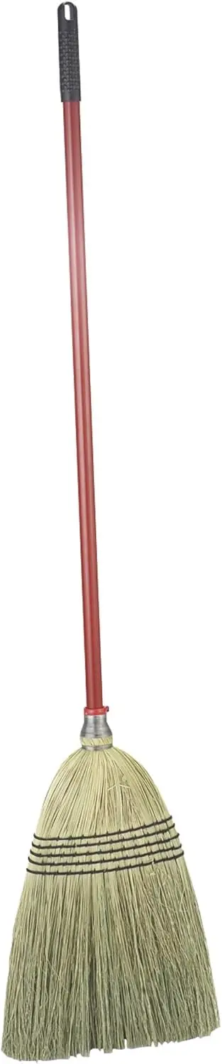 

502 Big Corn Broom with 100% Broomcorn Fiber, 12" Sweep Surface