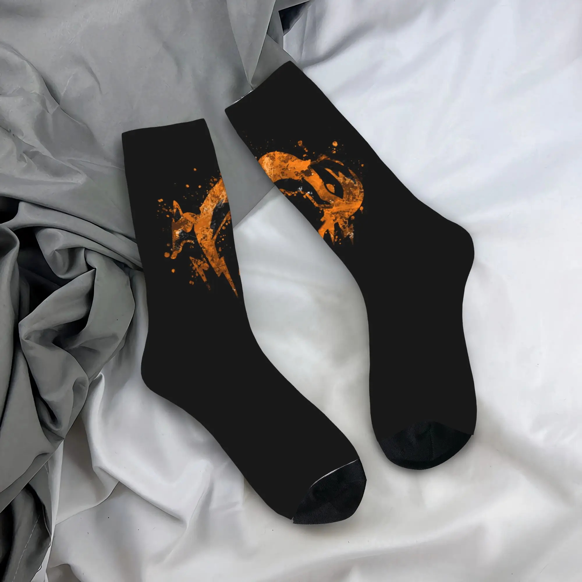 

Custom Metal Gear Solid Fox Hound Logo Dress Socks Mens Womens Warm Fashion Novelty Video Game Gift Crew Socks