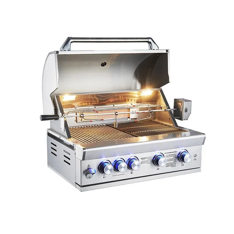 Factory Custom Stainless Steel Grate Natural Gas Char Broil Grill Burners With Griddle Plate Covers