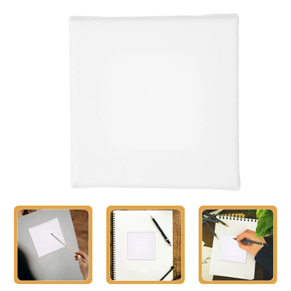 6Pcs Acrylic Mini Canvas For Painting For Travel Painting Kit Christmas Table Decor Easel Set Cotton Fabric