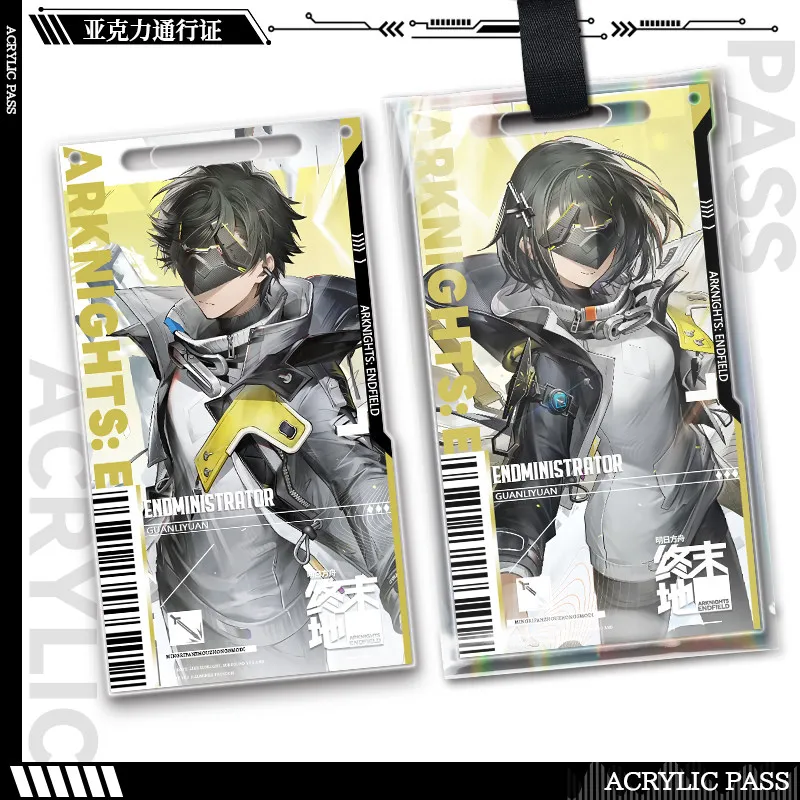 Game Arknights:Endfield Acrylic Pass Check Pendant Keychain Laevatain Wulfgard Ardelia Pogranichnik Bag Charm Xmas Birthday Gift view 2