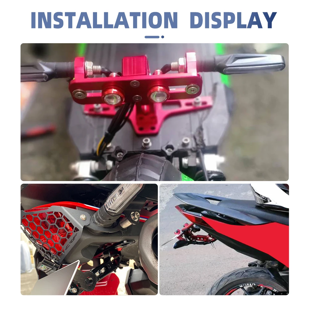 For Honda CRF300L CRF300 RALLY CRF 300 L CRF 300L Accessories Turn Signal Light Adjustable Tail Eliminator License Plate Bracket