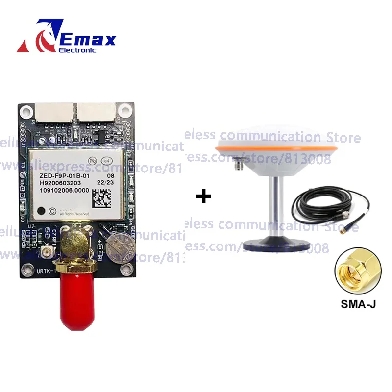 Free ship EM-ZED-F9PD2 GNSS Modules Multi-band L1 L2 RTK Centimeter-level EM901A/EM500 for surveying replace UM980 UM982 ZED-F9P