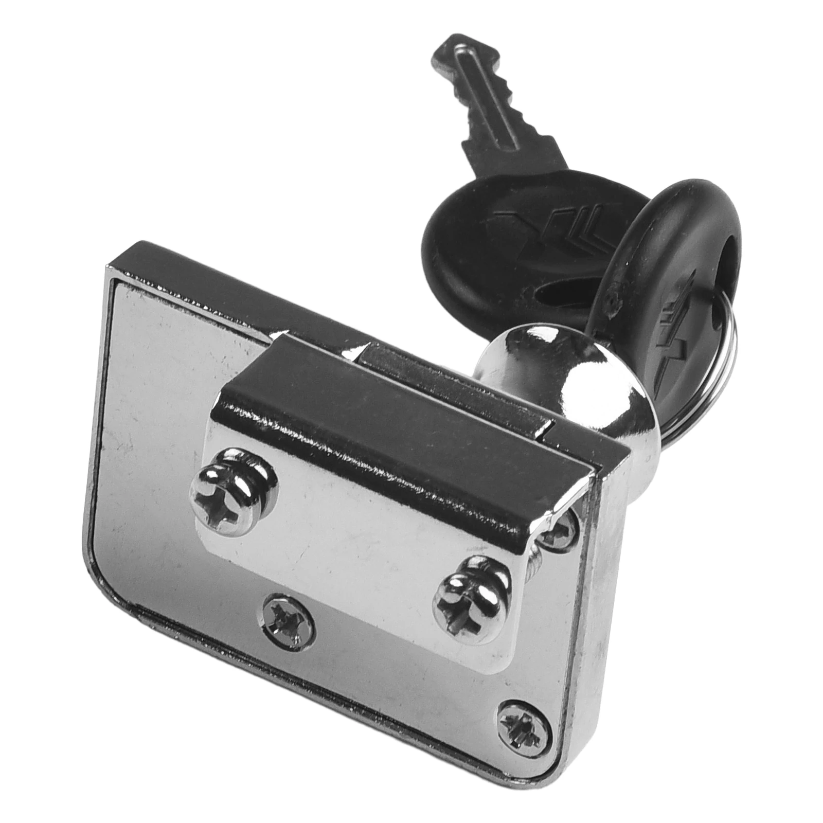 Showcase Lock Double Door Glass Cabinet Lock with Key Zinc Alloy Suitable for Rotating Glass Door Cabinets 5 8mm