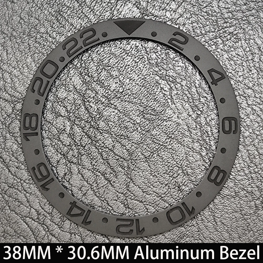 Schräge 38mm * 30,6mm Keramik/Aluminium Blau Leuchtende Lünette GMT und Taucheruhr-Einsatz Passend für 40mm Uhrengehäuse Ersatz-Uhrenteil – Detail 8
