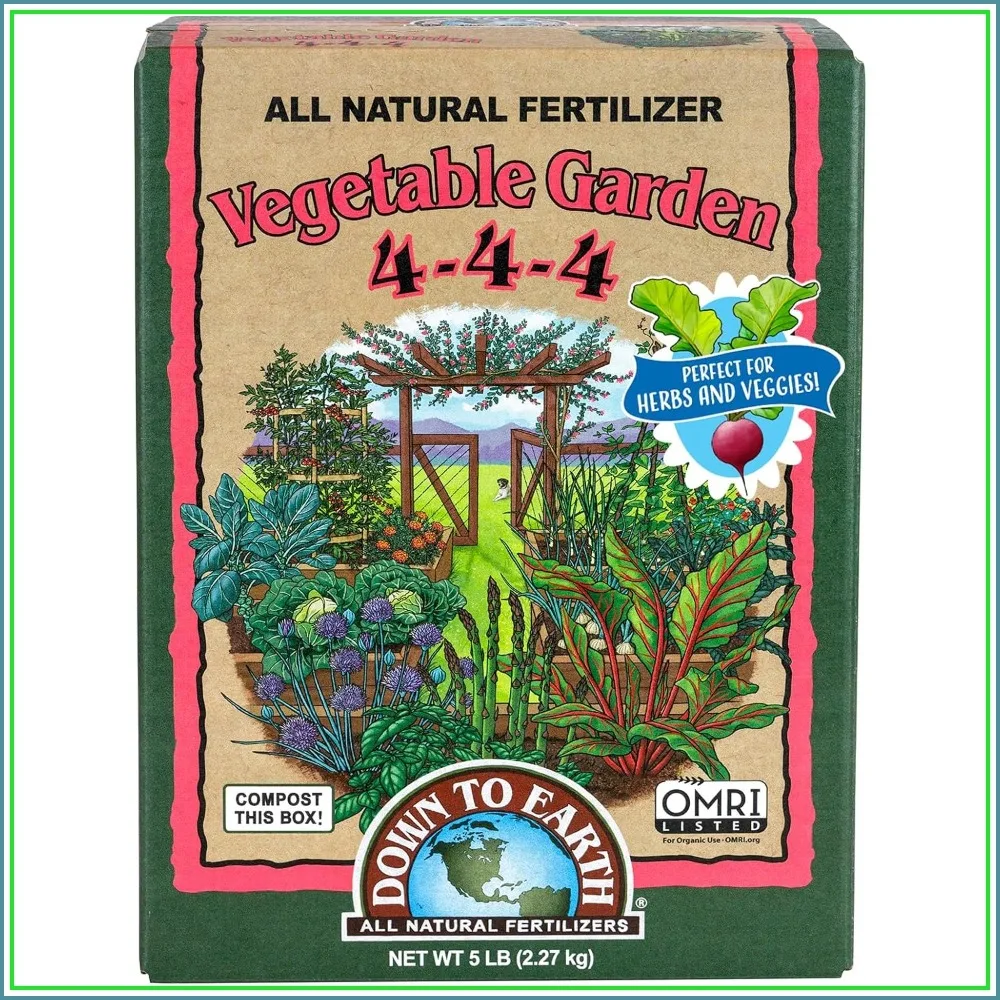 

All Natural Vegetable Fertilizer 4-4-4 - Organic Plant Food for Garden, 5 lb
