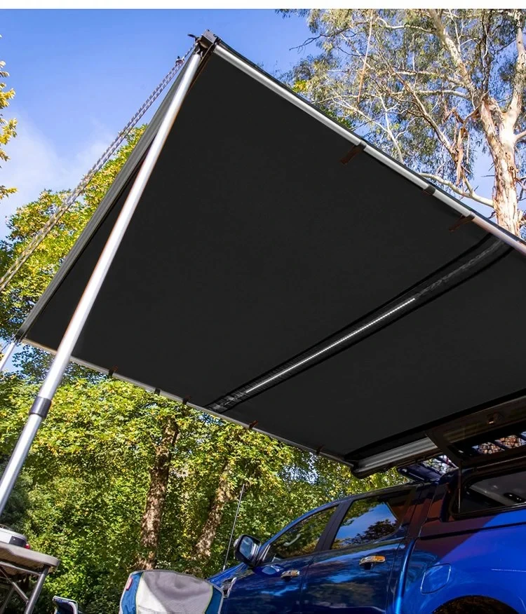 WJW DZ LW سعر المصنع المتقدم مظلة رف السقف القابلة للسحب مظلة جانبية لسيارة جيب/SUV/شاحنة/شاحنة #3