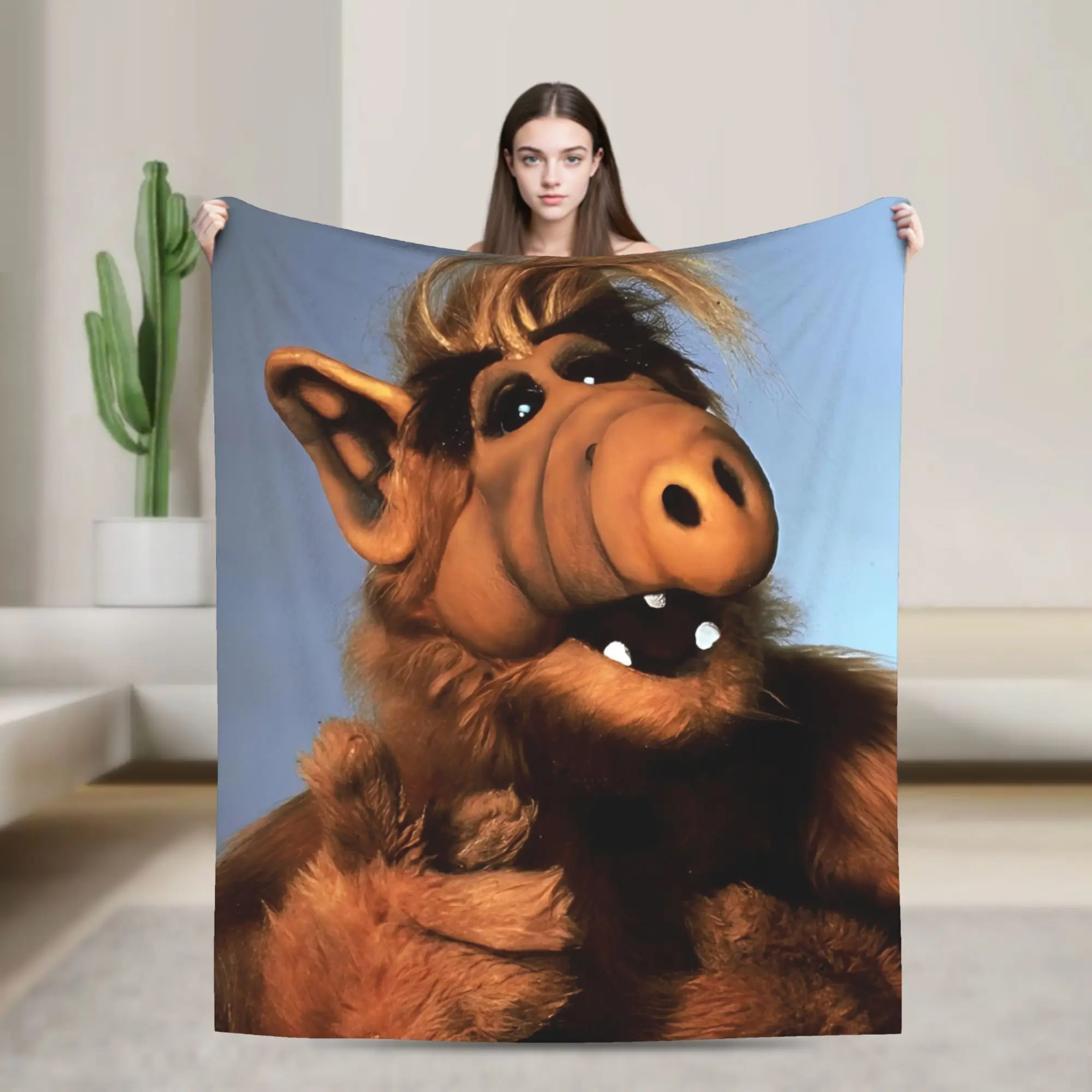 Soft Warm BlanketsGirls Boys Travel TV Series Alf Bedding Throws  Flannel Bedspread For Home Decor Novelty Sofa Bed Cover