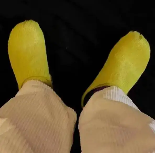 Orange Green Yellow Horsehair Fur Slip On Slippers Round Closed Toe Thick Sole Casual Slide Women Leisure Outdoor Street Shoes