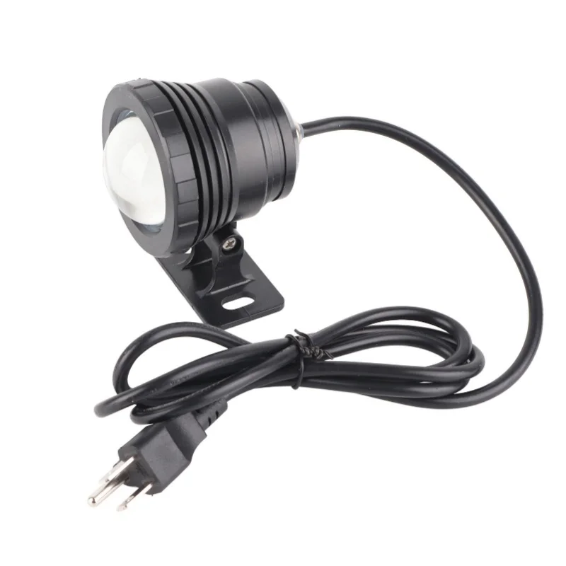 Projection Light RGB Swimming Pool Colored Lamp With Remote Control For Hot Spring Fountain  10W  Black