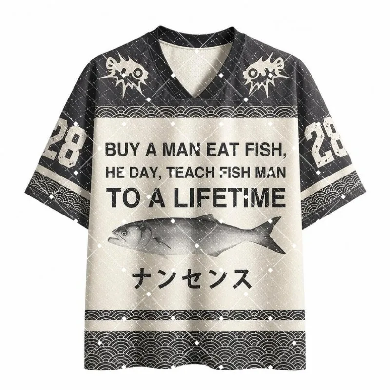 Fun Fishing Meme V-neck T-shirt