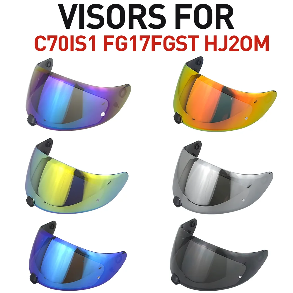 

FOR C7OIS1 FG17FGST HJ2OM Motorcycle Full Face Helmet Visor Lenses, Electroplated Lenses