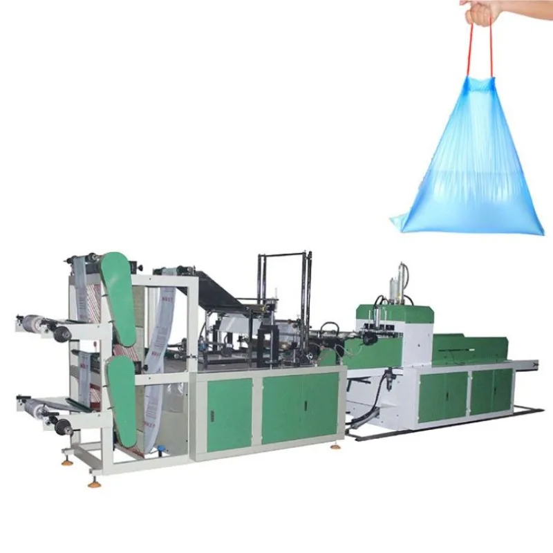 Side Seal Biodegradable Pe Pp Garbage Bag Making Machine Small Polythene Plastic T-Shirt Shopping Packing Bag Making Machine