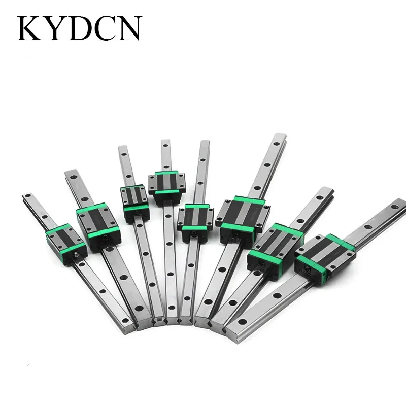HGR15 HGR20 Linear Guide Kit 15mm 20mm 2pcs Rail + 4pcs Slider HGH15CA HGH20CA Block 200-550mm for CNC 3D Printer Parts