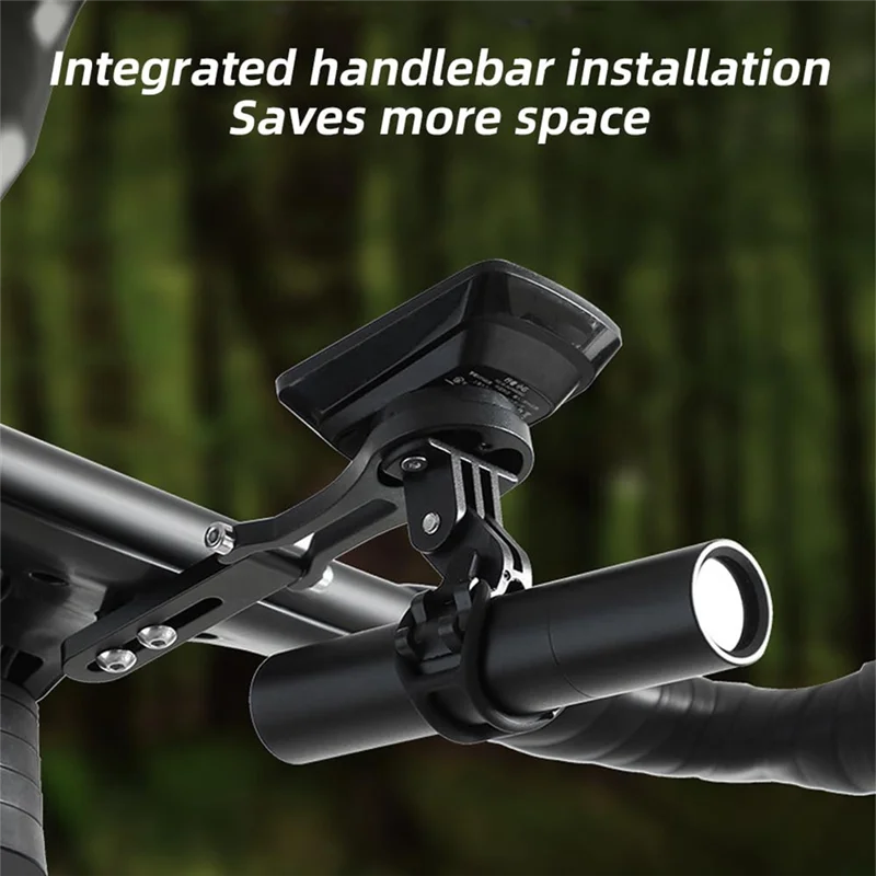 B48B-زاوية قابلة للتعديل دراجة حامل الكمبيوتر الطريق دراجة المقود-المتكاملة سبائك الألومنيوم قوس الكمبيوتر 2 قطعة #2