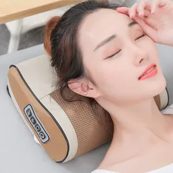 Neck Shoulder Back Leg Body Massage  Pillow Electric Shiatsu Acupoint Massager Device Cervical spondylitis relief
