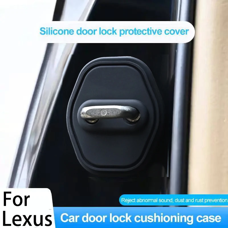 

For Lexus UX ES NX RX CT IS LS LX LS GS LF RC LC Car door lock cover Silicone protective cover Car door protector