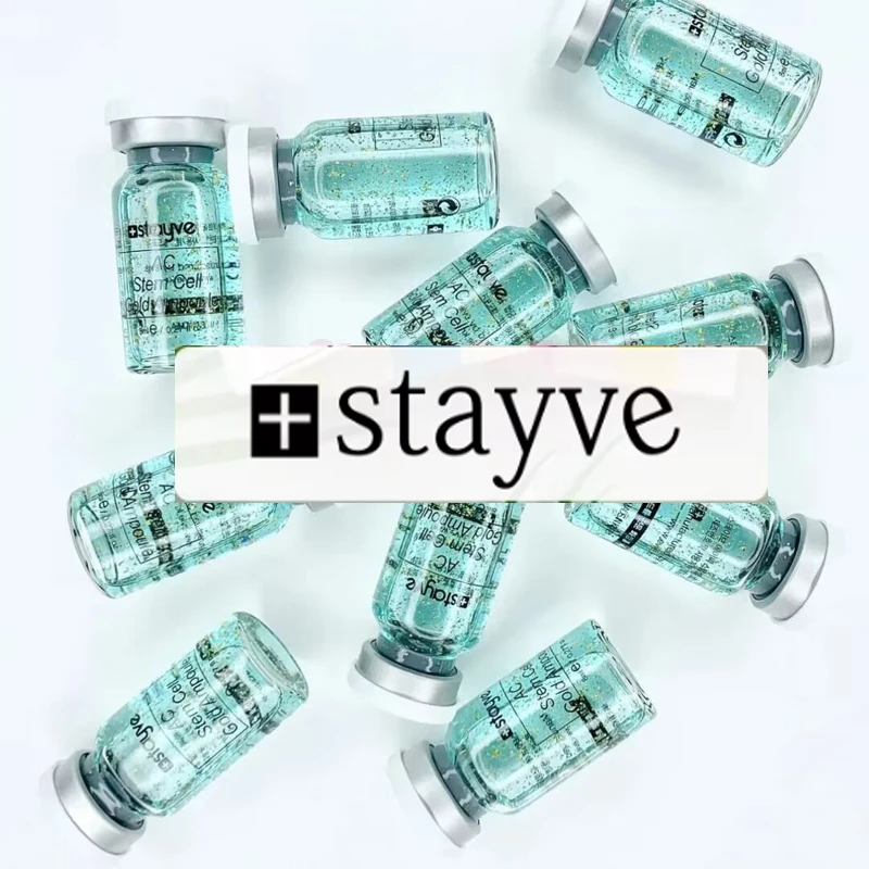 เซรั่มบีบีโกลด์แอมพูล สูตรผิวกระจ่างใส AC Stem Cell สไตล์เกาหลี Stayve ผสมไนอะซินาไมด์และวิตามินอี ชุดเริ่มต้นบำรุงผิวหน้า ชุ่มชื้น ใช้ได้ทุกวัน