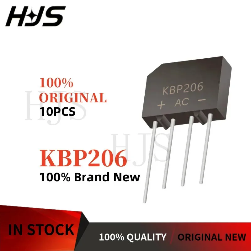 10Pieces Brand New and Quality KBP206 KBP210 KBP310 KBL406 KBL410 KBL608 KBL610 KBU810 KUB1010 KUB1510 Rectifier
