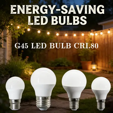 1-12PCS G45 LED Bulb E14 E27 B22 Base 3W-7W AC220V-240V Non-Flicker Eye-Care Bulb Optional Mini Globe Lamp For Home Lighting