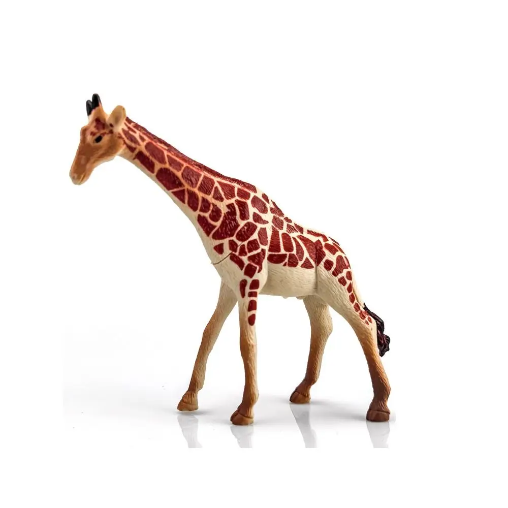 Artificial Jungle Wild Animal Model Panther Horse Realistic Tiger Toy Rhinoceros Giraffe Simulation Lion Model Toys Kids