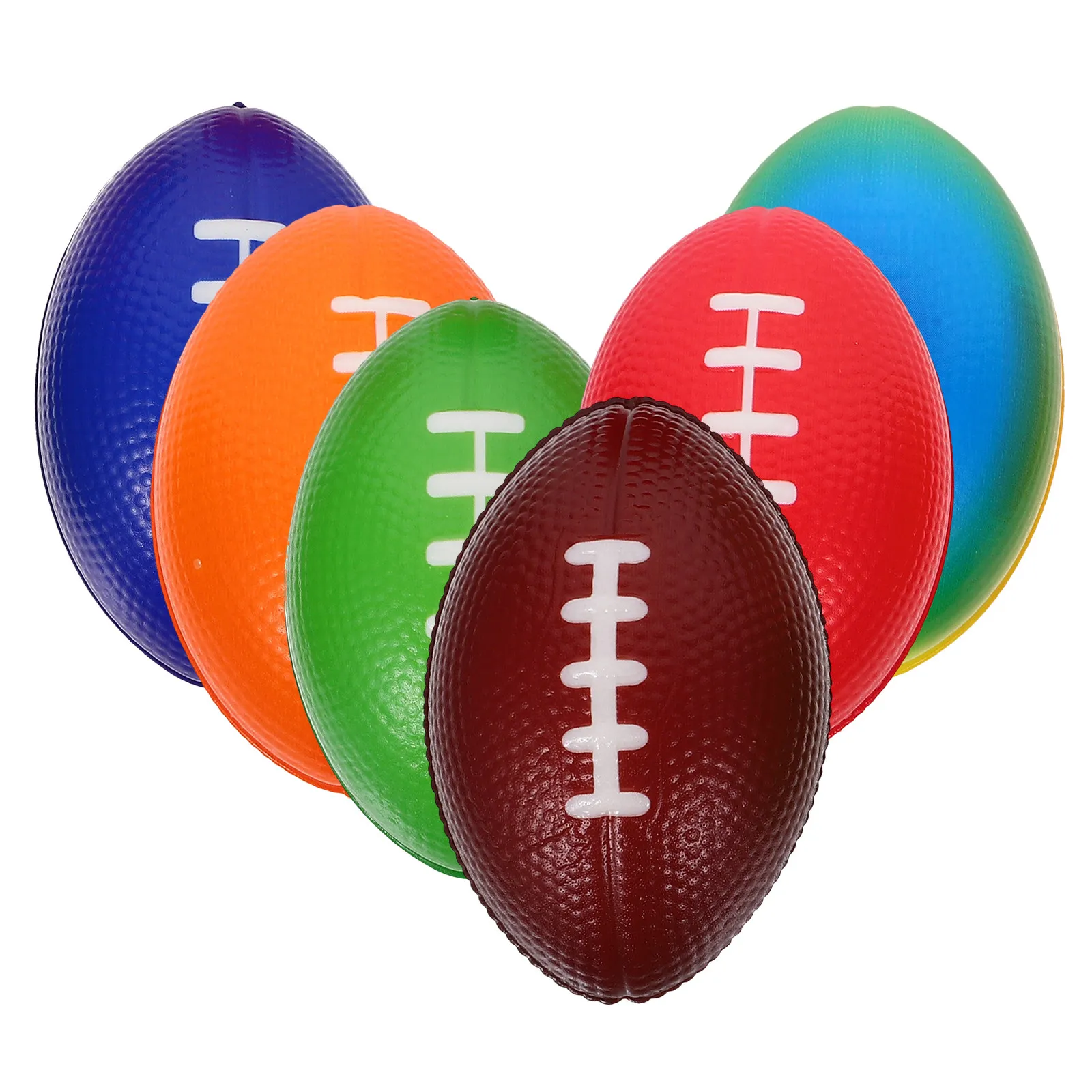 6 Pcs Football Favor Small Footballs for Party Sports Favors Decorations PU Supplies Mini