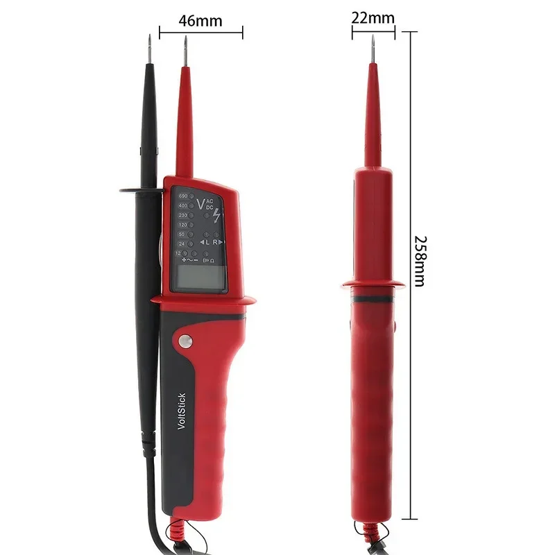 LED Digital Electrical Voltage UT15C Two Pole Continuity Circuit Testers Power Outlet Voltage Detector Sensor Tester Pen