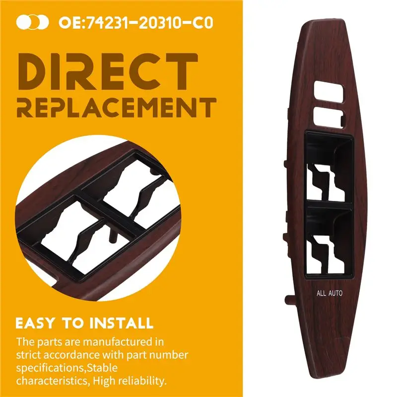 A30F-Front Armrest Base Upper Rh Panel 74231-20310 For Toyota Premio Allion 07-21 Door Window Switch Bezel Trim Cover