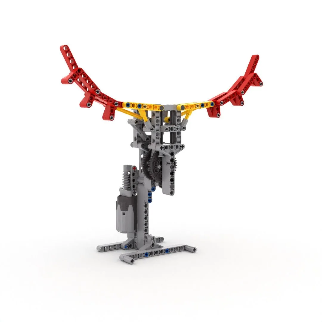 4246 Building Block Robot Gear Machinery Technology Assembly Flawing Machine Teaching Tool Set Toy