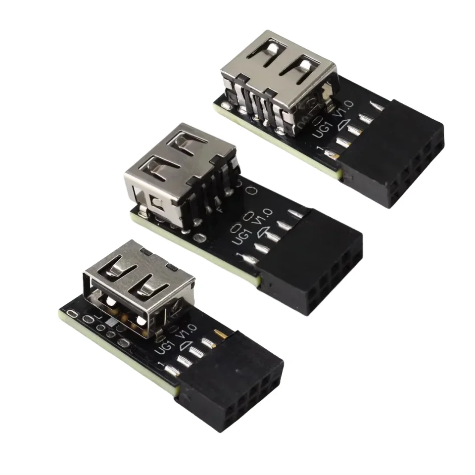 ADT-Link 9PIN To USB 2.0 Adapter ITX Chassis Built-in Wireless Mouse Keyboard Receiver Bluetooth Wireless Network Card Connector